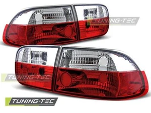 FANALI POSTERIORI TAILLIGHTS HONDA CIVIC 09.91-08.95 2D/4D RED WHITE - Picture 1 of 1