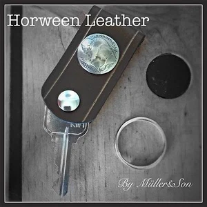 Llavero Müller&Son Moneda Cuero Horween Genuino y Búfalo Hecho a Mano en EE. UU. - Imagen 1 de 2