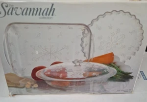 The Savannah Collection 3 piece Crystal Ovenware Essentials by Toscany H5800/27 - Picture 1 of 6