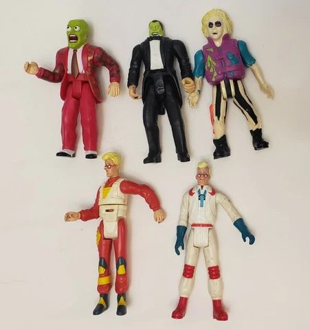 Vintage BEETLEJUICE SHIPWRECK Ghostbusters The Mask 1990 1987 1994 Movie Figure Cover