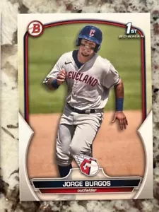 2023 BOWMAN BASE PROSPECT 1a CARTA CLEVELAND GUARDIANS JORGE BURGOS #BP-98 - Foto 1 di 1