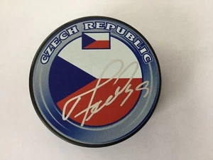 Disco de hockey Pavel Francouz autografiado de la República Checa b - Imagen 1 de 1