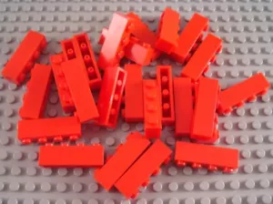 LEGO Lot of 25 Red 1x4 Basic Building Bricks - Picture 1 of 1