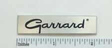 Garrard Badge Logo for Turntable Base Plinth - Custom Made Aluminum