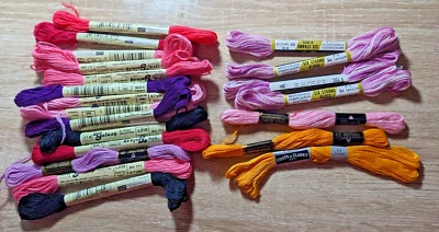 Lot New Embroidery Floss Thread Lily Craft Galaxy American Thread Coats Colors - Image 1 of 4