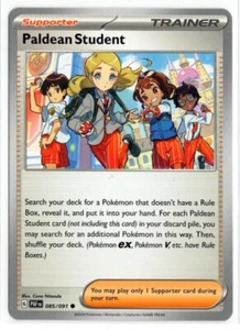 Pokemon Paldean Fates 085/091 Paldean Student - Picture 1 of 1