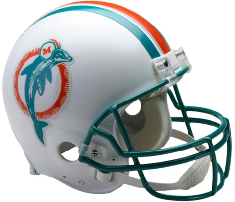 Riddell Miami Dolphins 80-96 Throw Back Authentic Football Helmet Cover