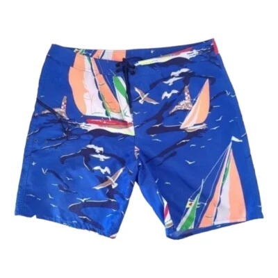 RLX Ralph Lauren Hombres Bañador Board Shorts Talla 38 Veleros  Foto 1 de 4