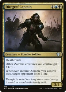 1x - Diregraf Captain - #148 - CMR: Innistrad: Midnight Hunt - CUC NM MTG - Picture 1 of 1