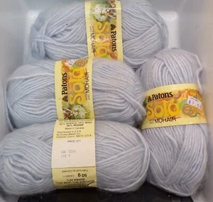 Patones 'Solo con Mohair' Azul Claro; Lote de 4 madejas completas - Imagen 1 de 2