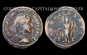 Sesterce Gordien III° (238-244 Ap. J.C.) Rome. L'Equite debout. Bronze - Imagen 1 de 1