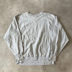 Champion Reverse Weave Sweatshirt Large Blank Vintage Heavyweight Jumper, Grey - Picture 1 of 12