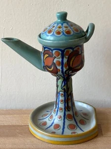 Precioso jarrón o urna con forma de lámpara de aceite clásica Gouda - Imagen 1 de 17