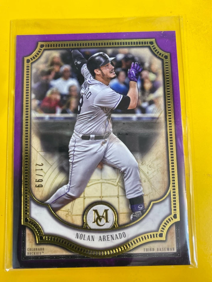 D51133  2018 Topps Museum Collection Amethyst #10 Nolan Arenado #21/99 - Image 1 of 1