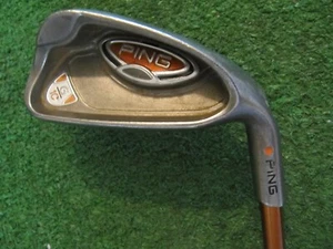 PING G10 ORANGE DOT 7 IRON, PING TFC 129 SOFT REGULAR FLEX GRAPHITE SHAFT, -1/2" - Picture 1 of 18