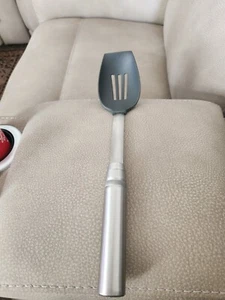 PAMPERED CHEF Slotted Spoon Nylon Stainless Steel Handle Kitchen Cooking Utensil - Picture 1 of 5