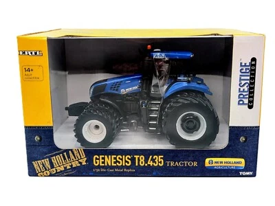 1/32 New Holland Genesis T8.435 Blue Power Tractor w All Around Duals - Image 1 of 3