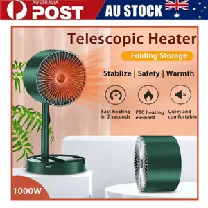 1000W Portable Electric Heater Fan PTC Fast Heating Ceramic Home Office Travel - Picture 1 of 12