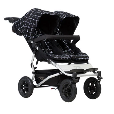 Mountain Buggy Kinderwagen Zwillingskinderwagen Duet V3 Doppelsitz-Buggy grid ! - Bild 1 von 4