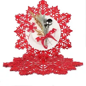 AHHFSMEI Round Vinyl Metallic Placemats Set of 6 Heat-Resistant Decorative No... - Picture 1 of 5