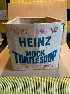 HEINZ SCHEINSCHILDKRÖTE SUPPENDOSE PAKET Werbeschild Vintage Retro Antik Deko - Bild 1 von 5