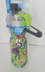 02Cool Green Monsters Mist 'N Sip Trinkflasche - Nebel Monster Design 12oz - Bild 1 von 2