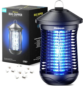 Minimoon Bug Zapper Outdoor 4000V Electric Mosquito Zapper Plug-In Fly Zapper wi - Picture 1 of 12