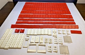 200+ Vintage Halsam American Bricks Parts & Pieces Windows,Doors,& More - Picture 1 of 8