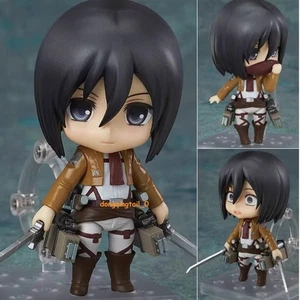 Anime Attack On Titan levi Ackerman Mikasa 10cm Action Model Figure Statue Toy - Picture 1 of 7