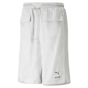 PUMA Koche Reversible Shorts Mens Grey Casual Athletic Bottoms 53880676 - Picture 1 of 2