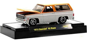 1973 Chevrolet K5 Blazer w/ Removeable Hardtop Custom White Orange Diecast 1:64 - Picture 1 of 2
