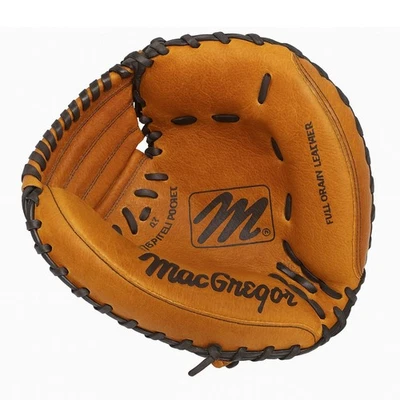 MacGregor mens Leather Catchers mitt, Black, Large US, Left Hand Only - Image 1 of 4