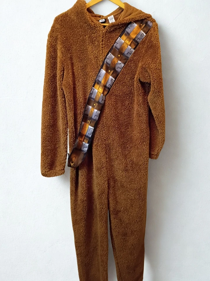 Fantasia pijama Star Wars Chewie Chewbaca adulto zíper frontal com capuz tamanho M - Imagem 1 de 4