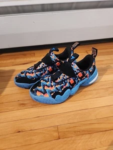 Adidas Trae Young Basketball Shoe Men's Light Blue/Black Used SIZE 8 - Picture 1 of 11