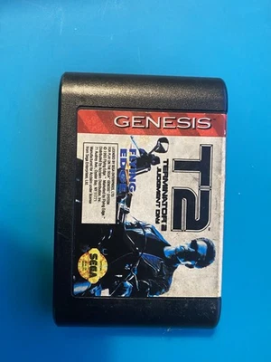 T2:  Terminator 2 Judgment Day (Sega Genesis, 1993) Tested Game Only - Image 1 of 2