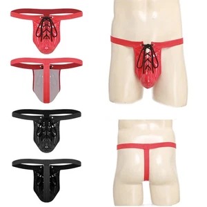 Mutandine uomo slip elasticizzato vita bassa perizoma mutande da notte micro T-back - Foto 1 di 34