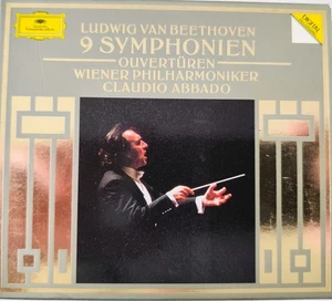 6 NM Full Silver CDs Box BEETHOVEN 9 Symphonies CLAUDIO ABBADO DG W.Germany - Picture 1 of 8