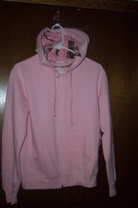Outfitters Pink Zipper Hooded Sweatshirt Hoodie NWT Small - Picture 1 of 2