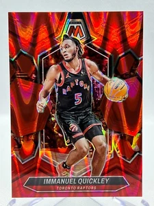 Immanuel Quickley 2023-24 Panini Mosaico Baloncesto #114 RED SISMIC PRIZM/299 - Imagen 1 de 2