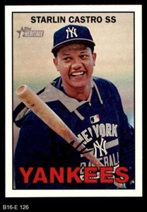2016 Topps Heritage #126 Starlin Castro Yankees 8 - NM/MT - Picture 1 of 2