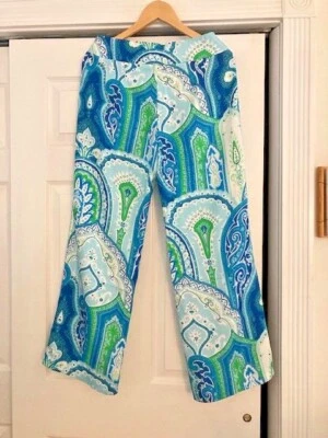 Pantalones de seda J. McLaughlin pierna ancha talla 8 Foto 1 de 3