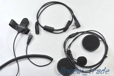 Motorcycle Helmet Headset Earpiece For Ham Radio for Kenwood Puxing Wouxun Radio - Image 1 of 4