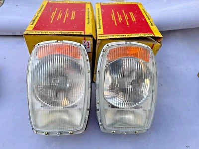 2x Mercedes Benz /8 W114 W115 Scheinwerfer H4 BOSCH 0301854101 (Y1118) Neu NOS - Bild 1 von 4