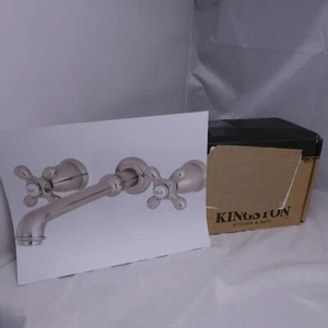 Kingston Brass KS7028AX English Country Roman Tub Faucet Brushed Nickel - Picture 1 of 13