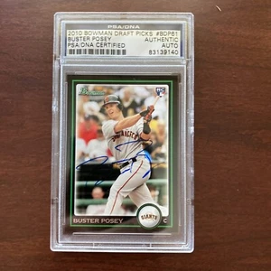 Buster Posey 2010 Bowman Draft RC Autograph/SignedCard #BDP61 Giants RC PSA/DNA - Picture 1 of 2