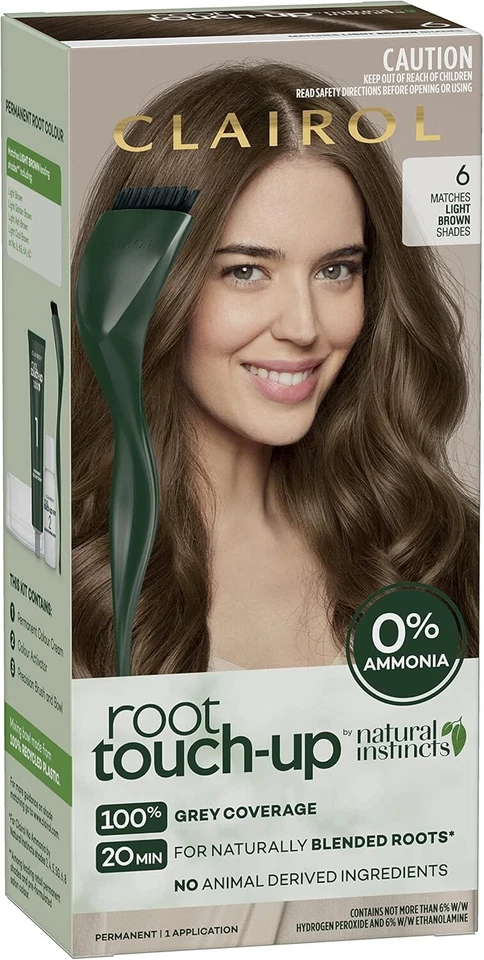 Clairol Root Touch Up Natural Instincts 6 LIGHT BROWN,,.AU - image 1 of 3