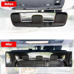 Angel View Car Rear View Mirror Panoramic Wide Angle 270mm Mirror White-Tin Y4H3 - Picture 1 of 20