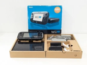 A61 Nintendo Wii U Negro Set 32GB Consola CAJA VER. WUP-101 Juego de Trabajo - Imagen 1 de 16