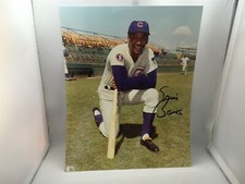 Ernie Banks Autographed Picture Chicago Cubs No COA 8x10 Color Photo