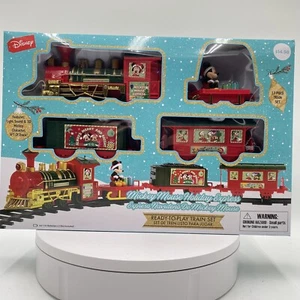 New Disney Mickey Mouse Express Holiday Christmas Train Set Free Shipping - Picture 1 of 8